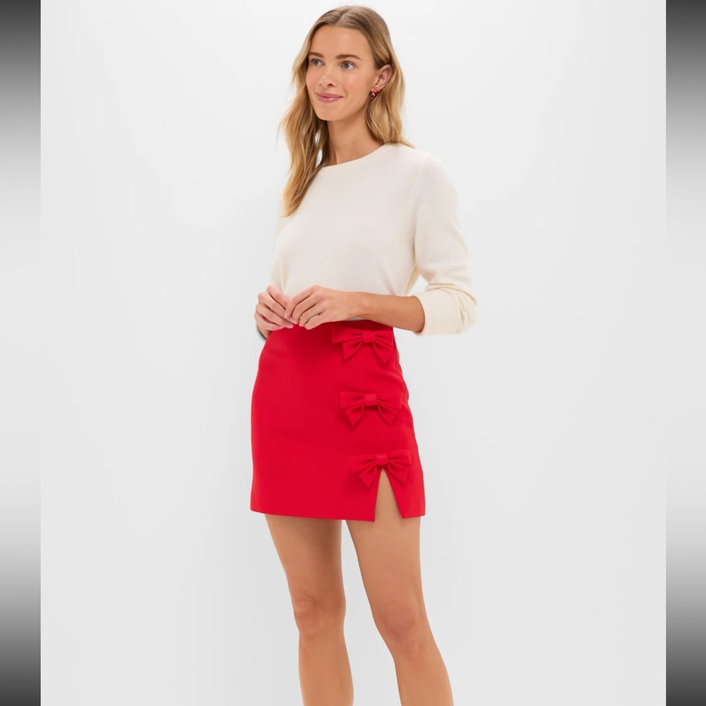 Red Bows Rochelle Mini Skirt